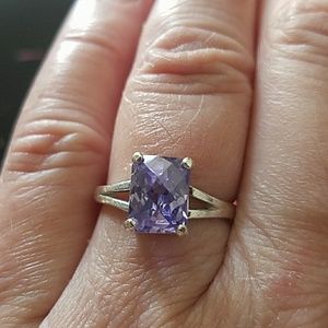 Tanzanite and Sterling Silver Ring